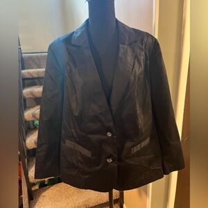 NWT Lane Bryant Blazer Women's Size 20 Black Sexy Buttons Sport Coat